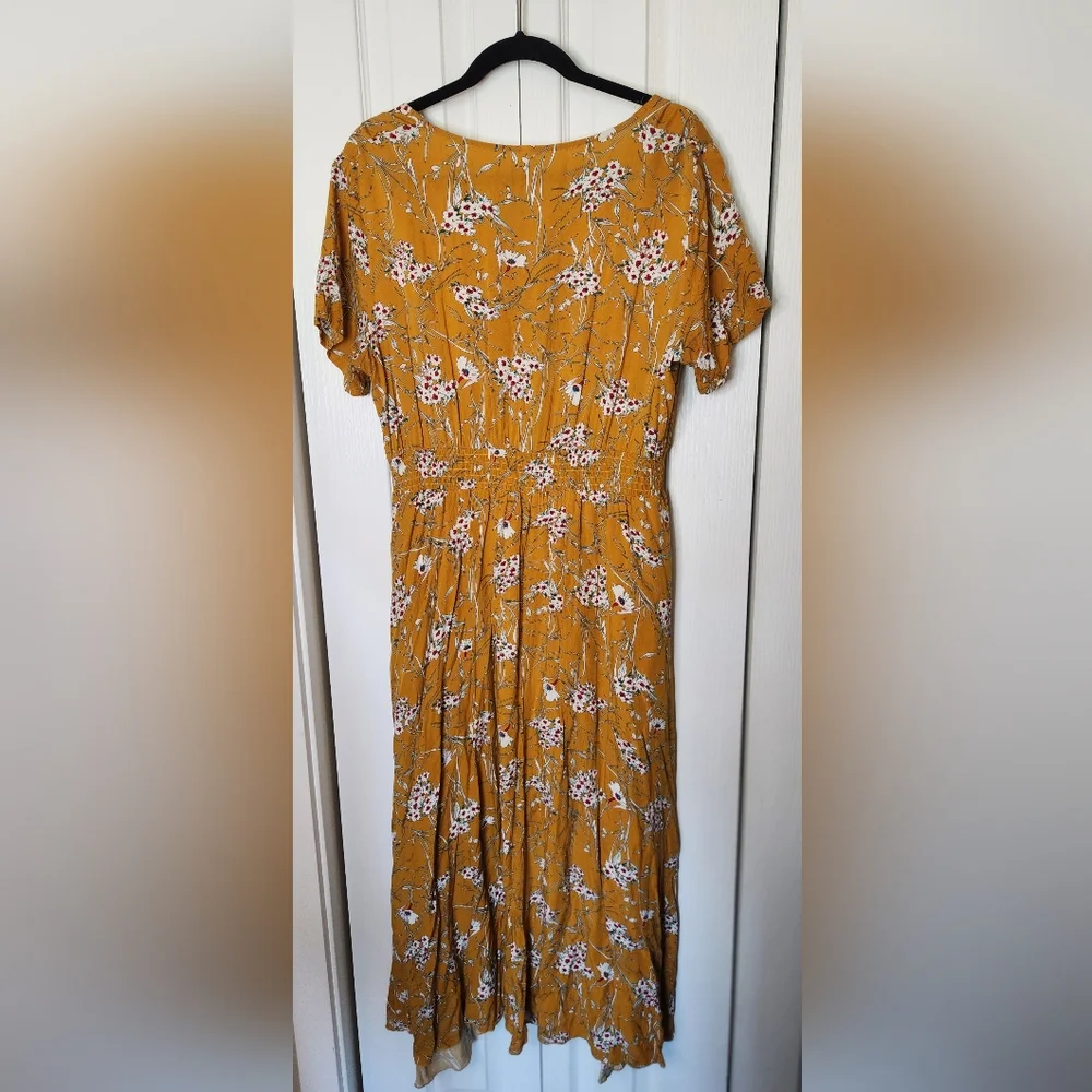 XL Floral Midi Dress - fall autumn Boho Vibes! 🌼 - Picture 7 of 7